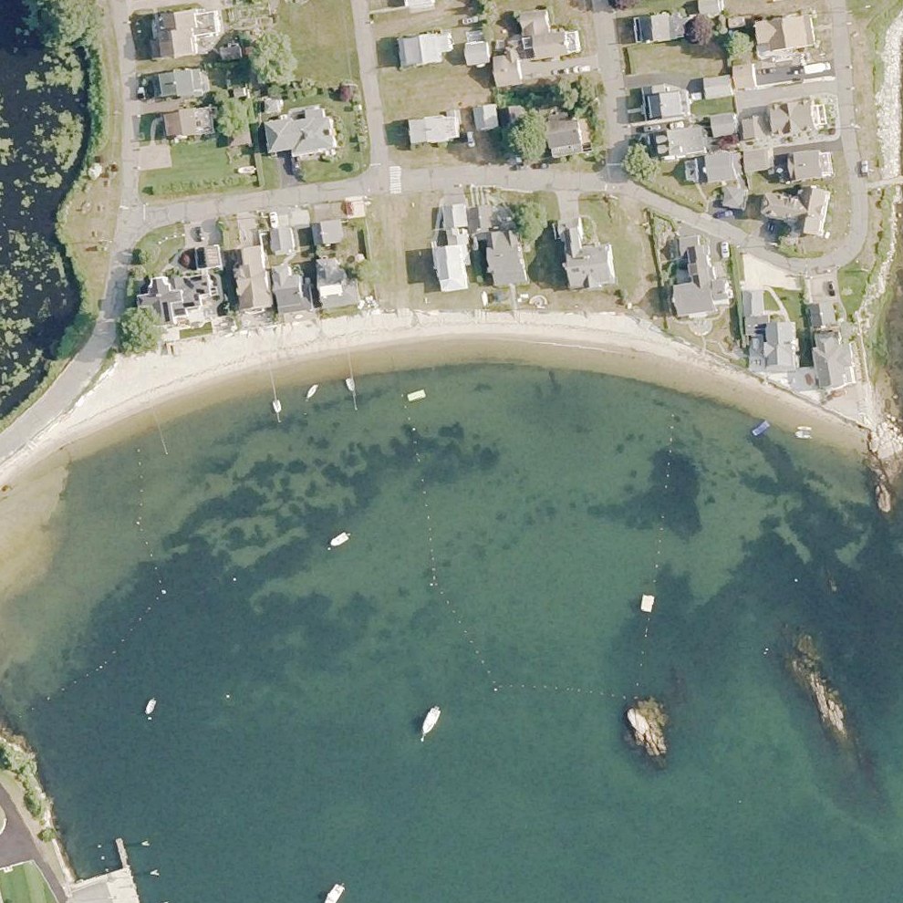 Aerial map of Giants Neck Beach