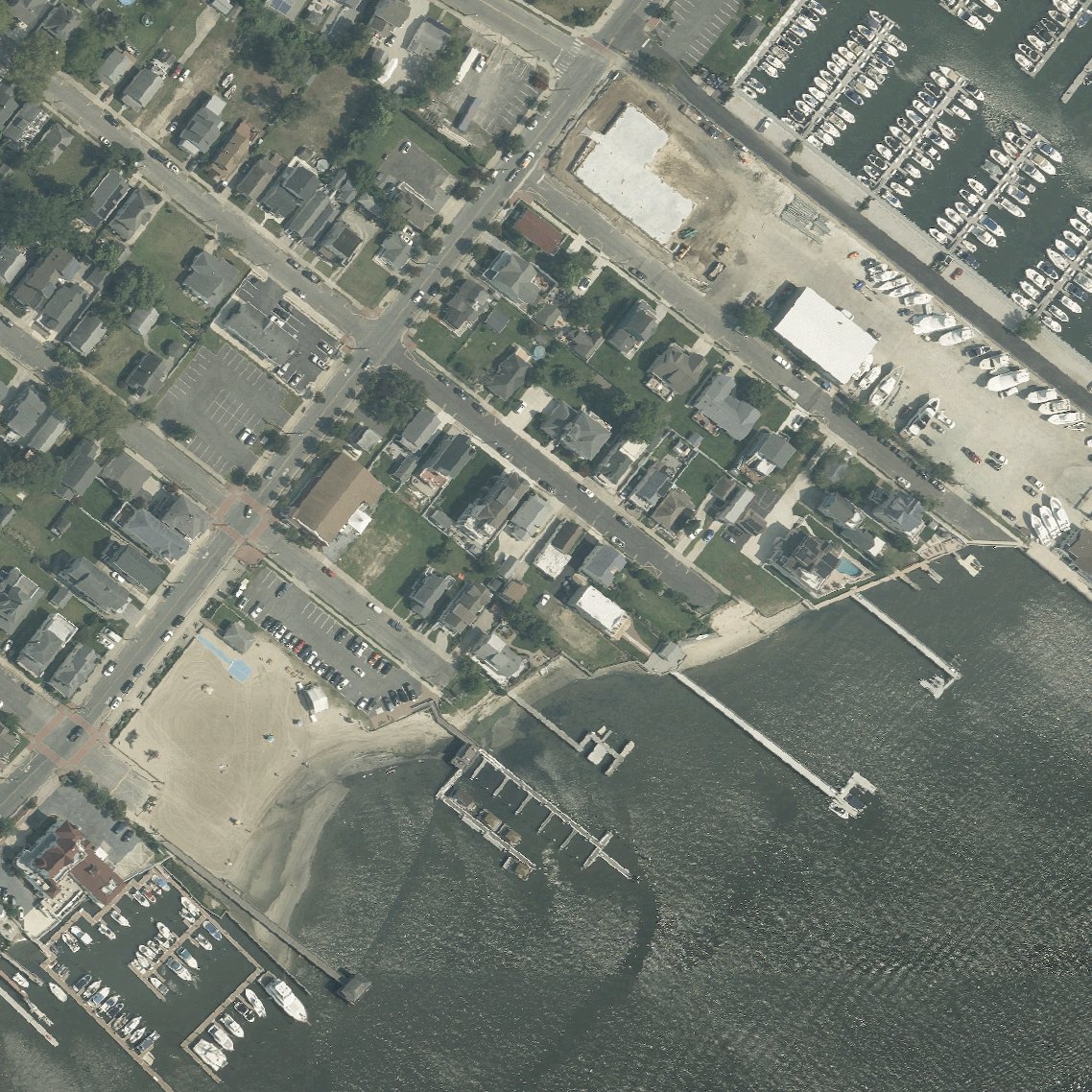 Aerial map of Gibbs Avenue Beach