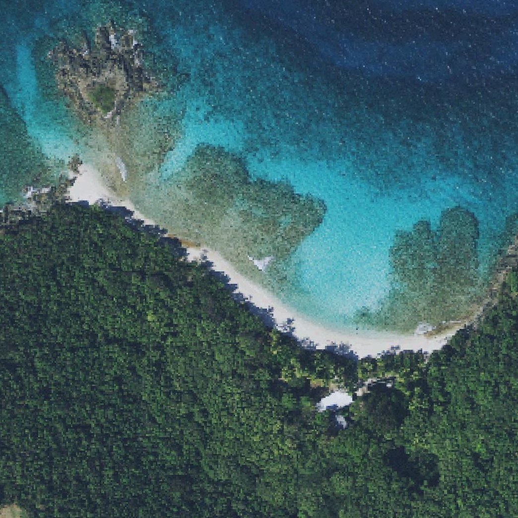 Aerial map of Gibney Beach
