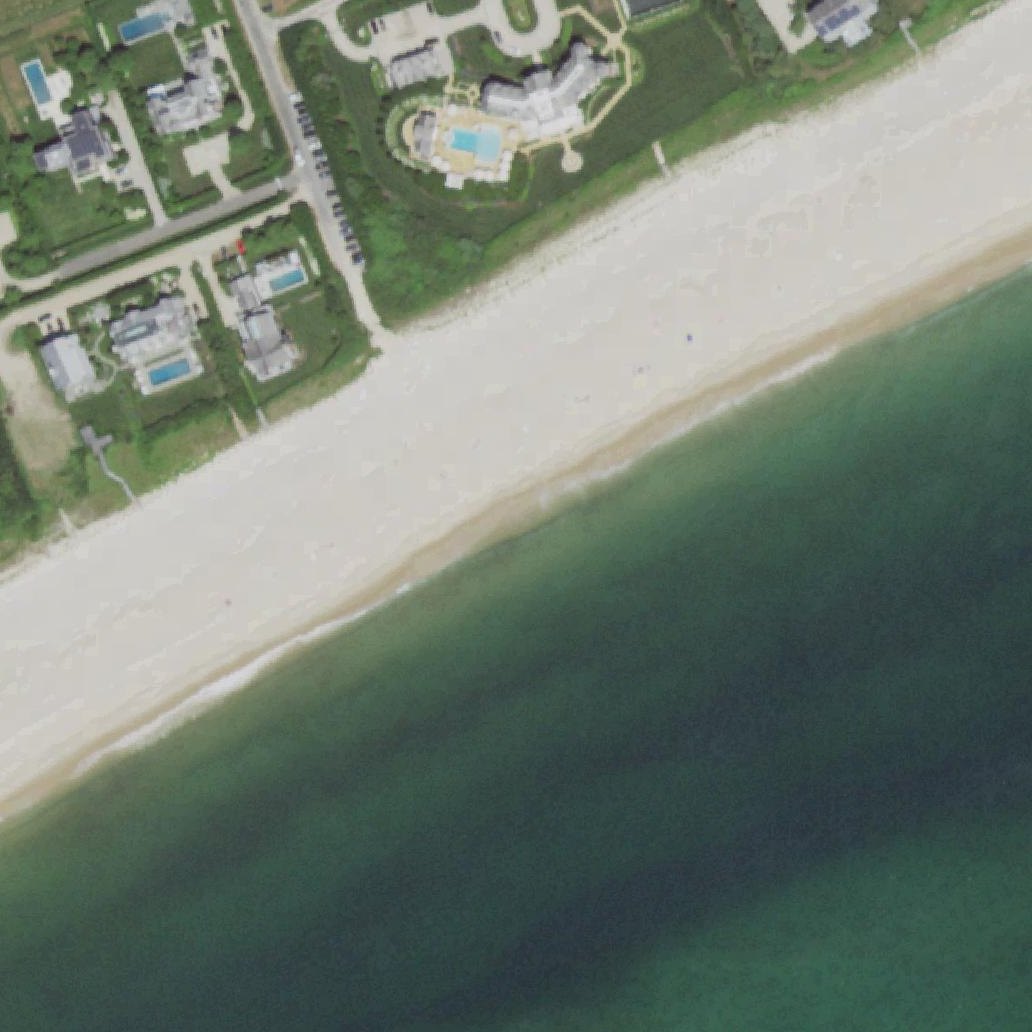 Aerial map of Gibson Beach