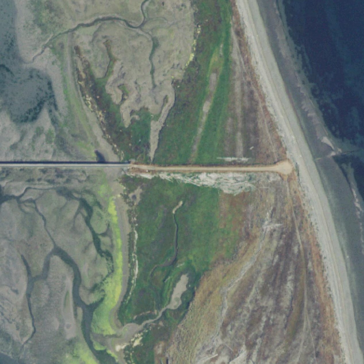Aerial map of Gibson Spit