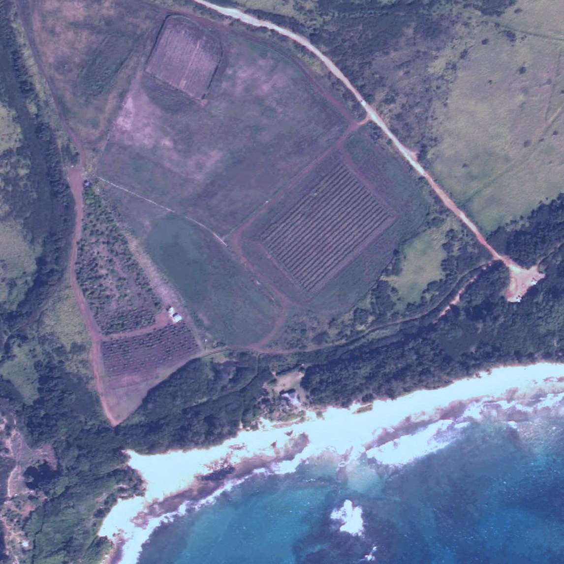 Aerial map of Gillins Beach