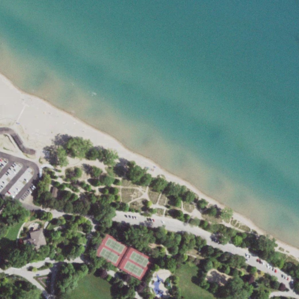 Aerial map of Gillson Beach