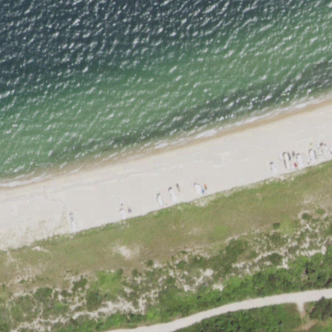 Aerial map of Gin Beach