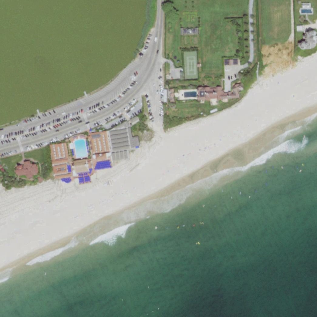 Aerial map of Gin Beach