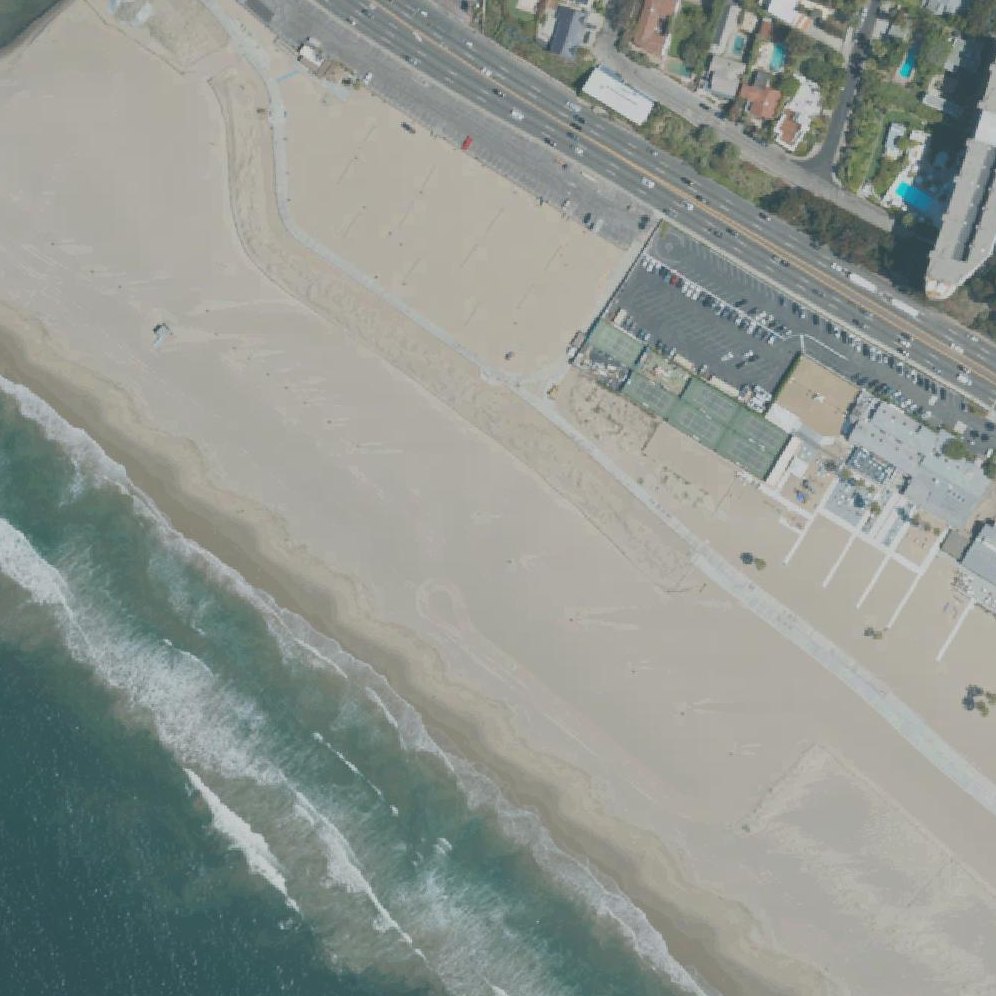 Aerial map of Ginger Rogers Beach