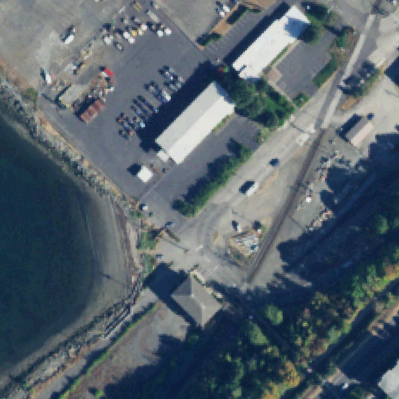 Aerial map of Glass Beach