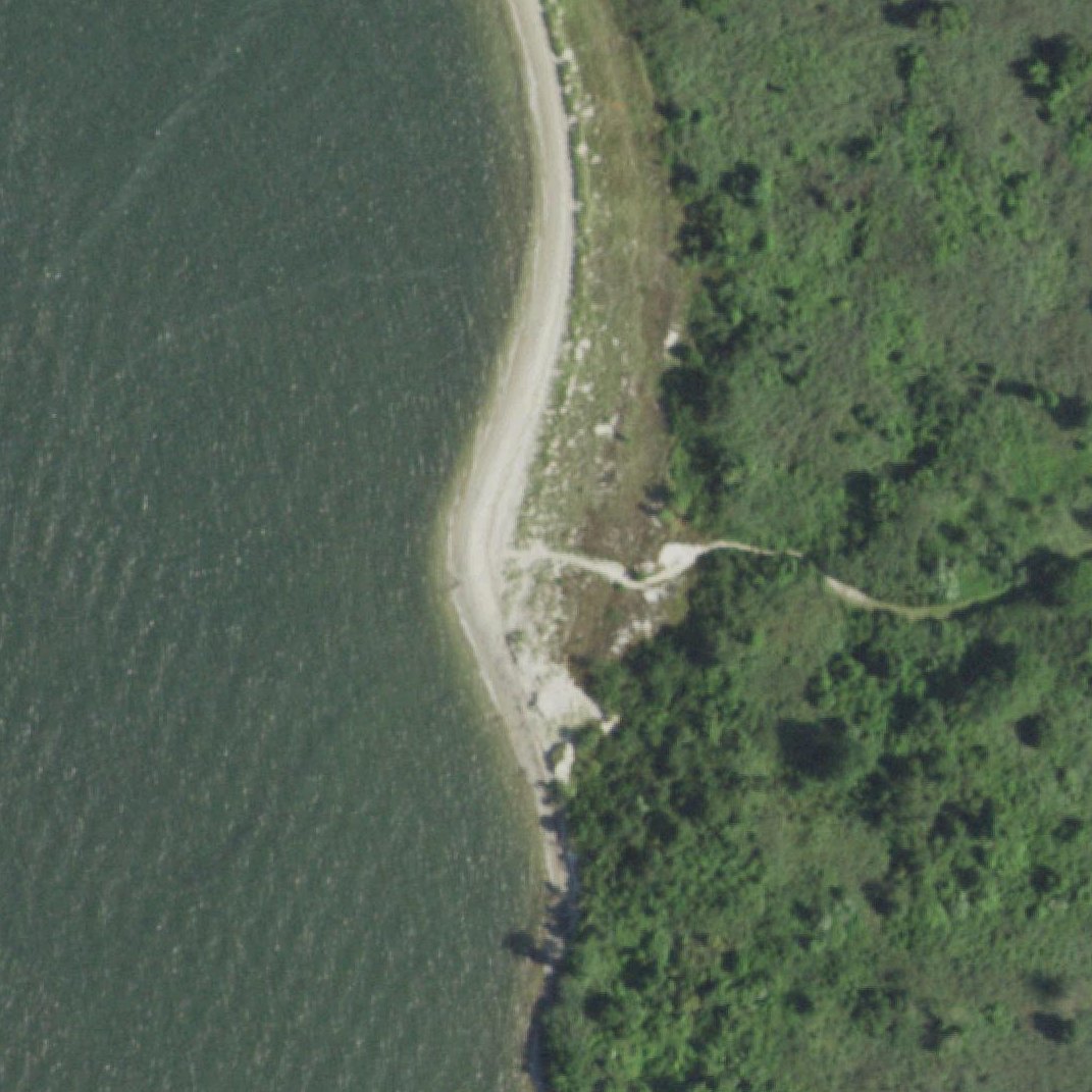 Aerial map of Glass Bottle Beach