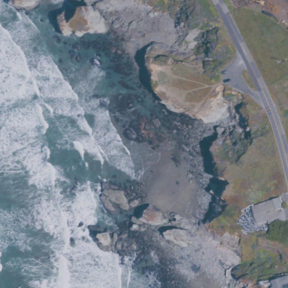 Aerial map of Gleason Beach