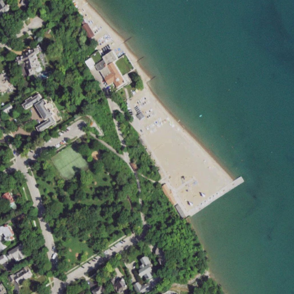 Aerial map of Glencoe Beach