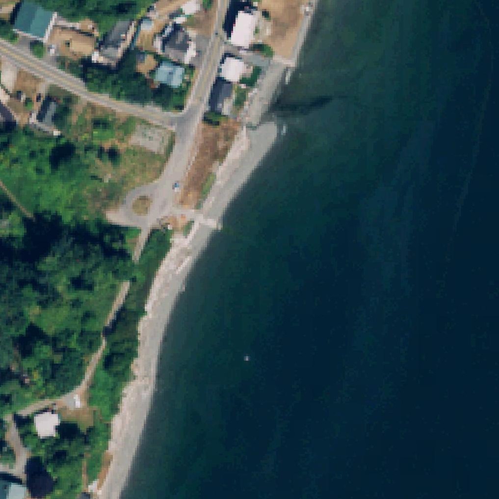 Aerial map of Glendale Beach Preserve