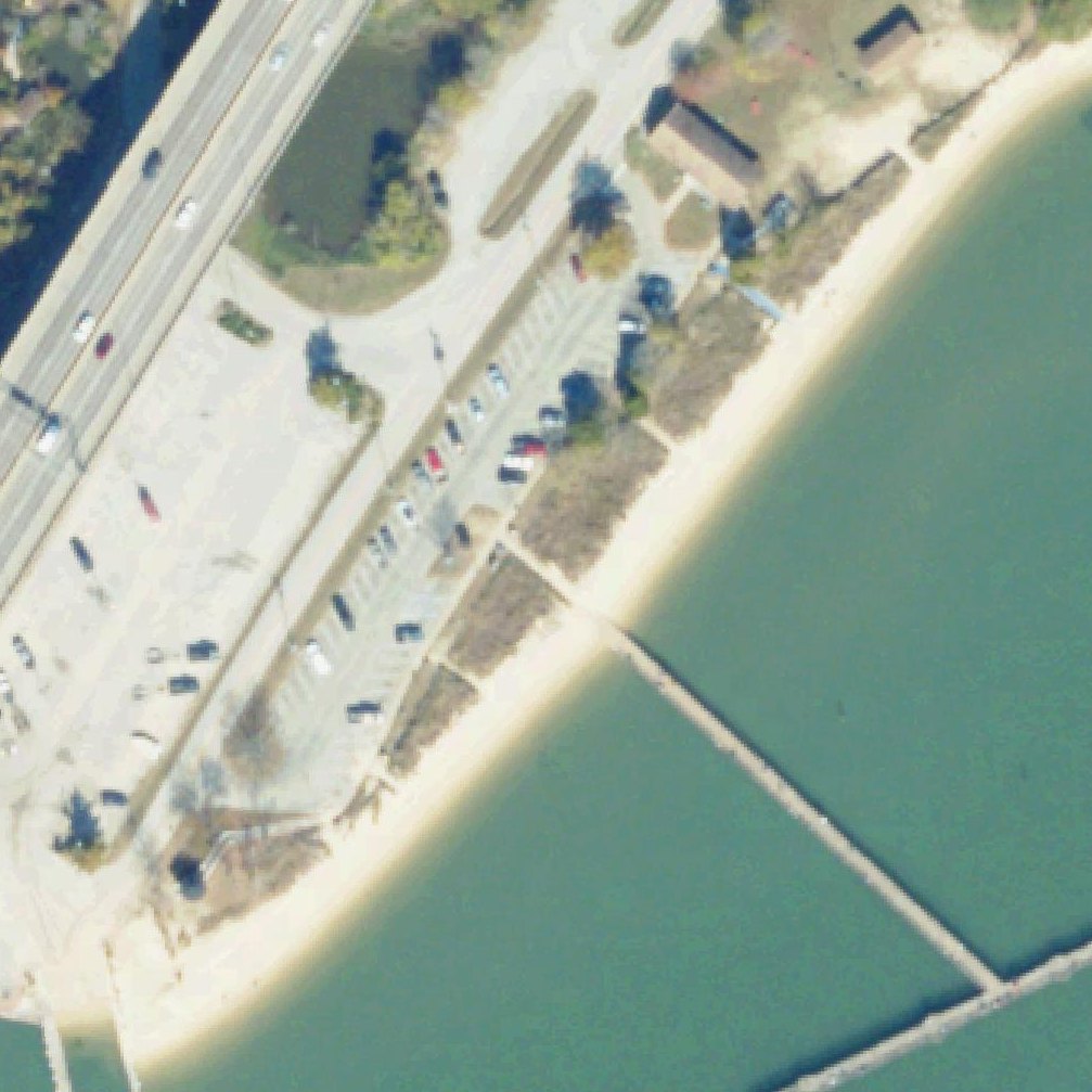 Aerial map of Gloucester Point Beach Park