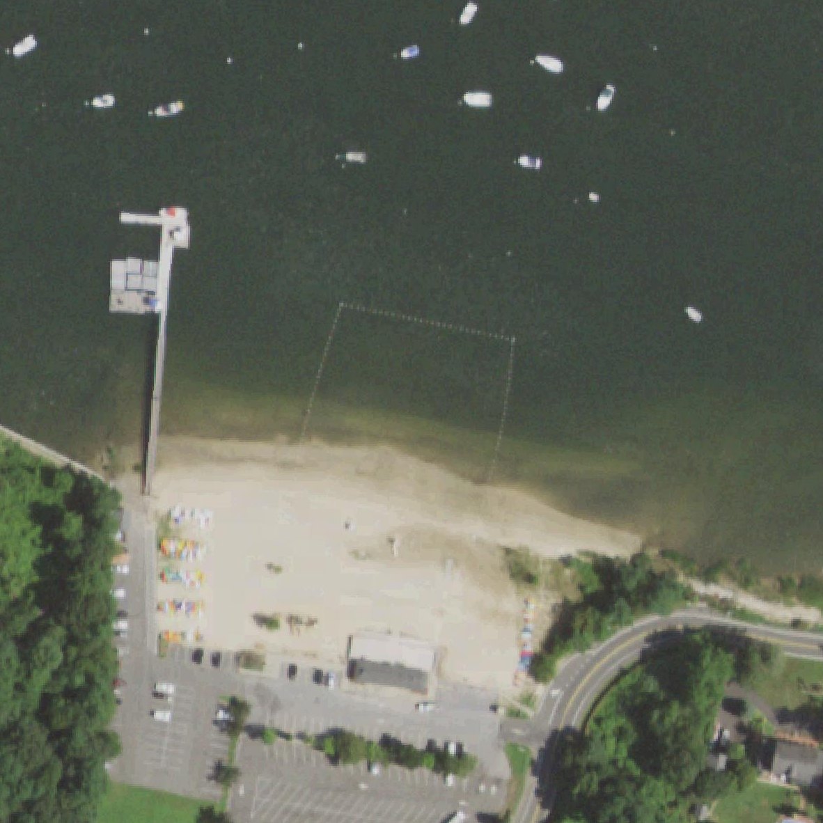 Aerial map of Gold Star Beach Park
