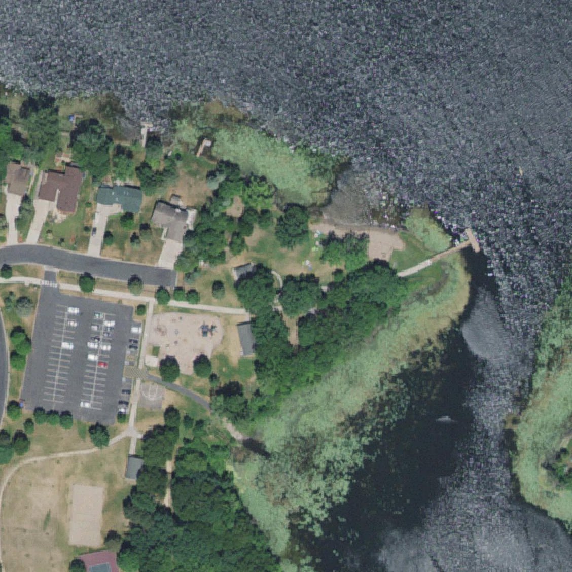 Aerial map of Golden Lake Park Beach