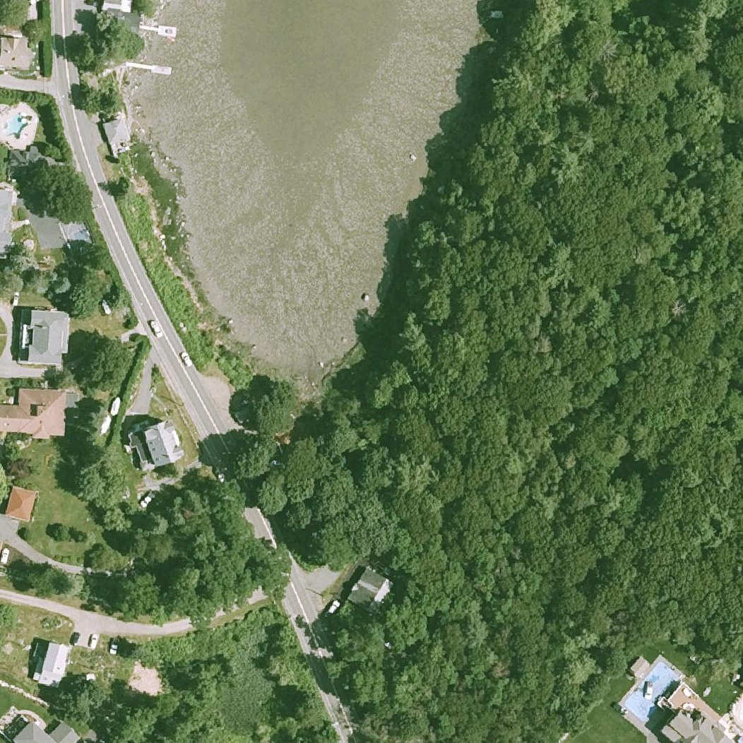 Aerial map of Goose Cove Reservation