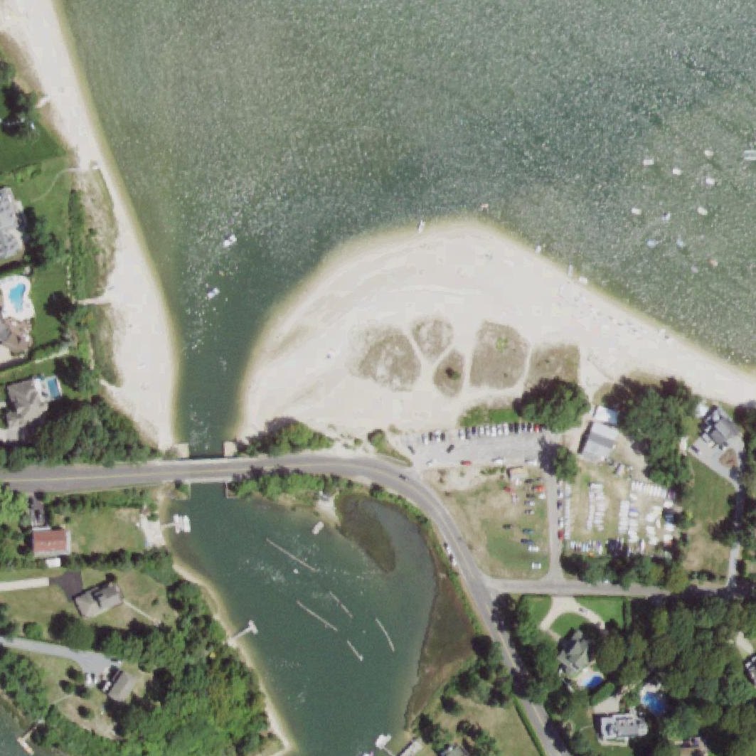 Aerial map of Goose Creek Beach