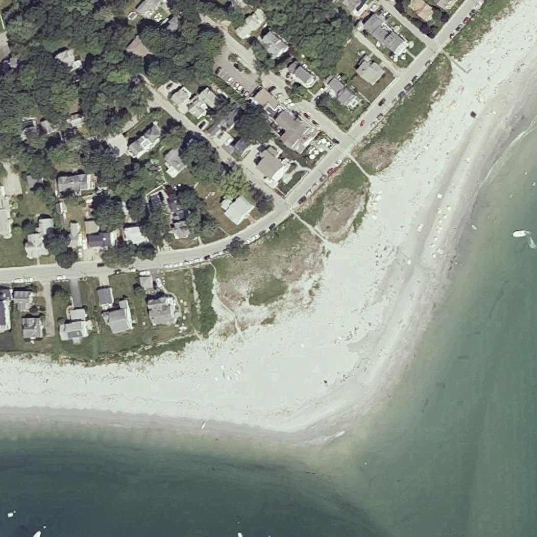 Aerial map of Goose Rocks Beach