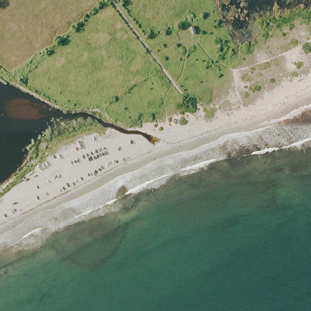 Aerial map of Goosewing Beach Preserve