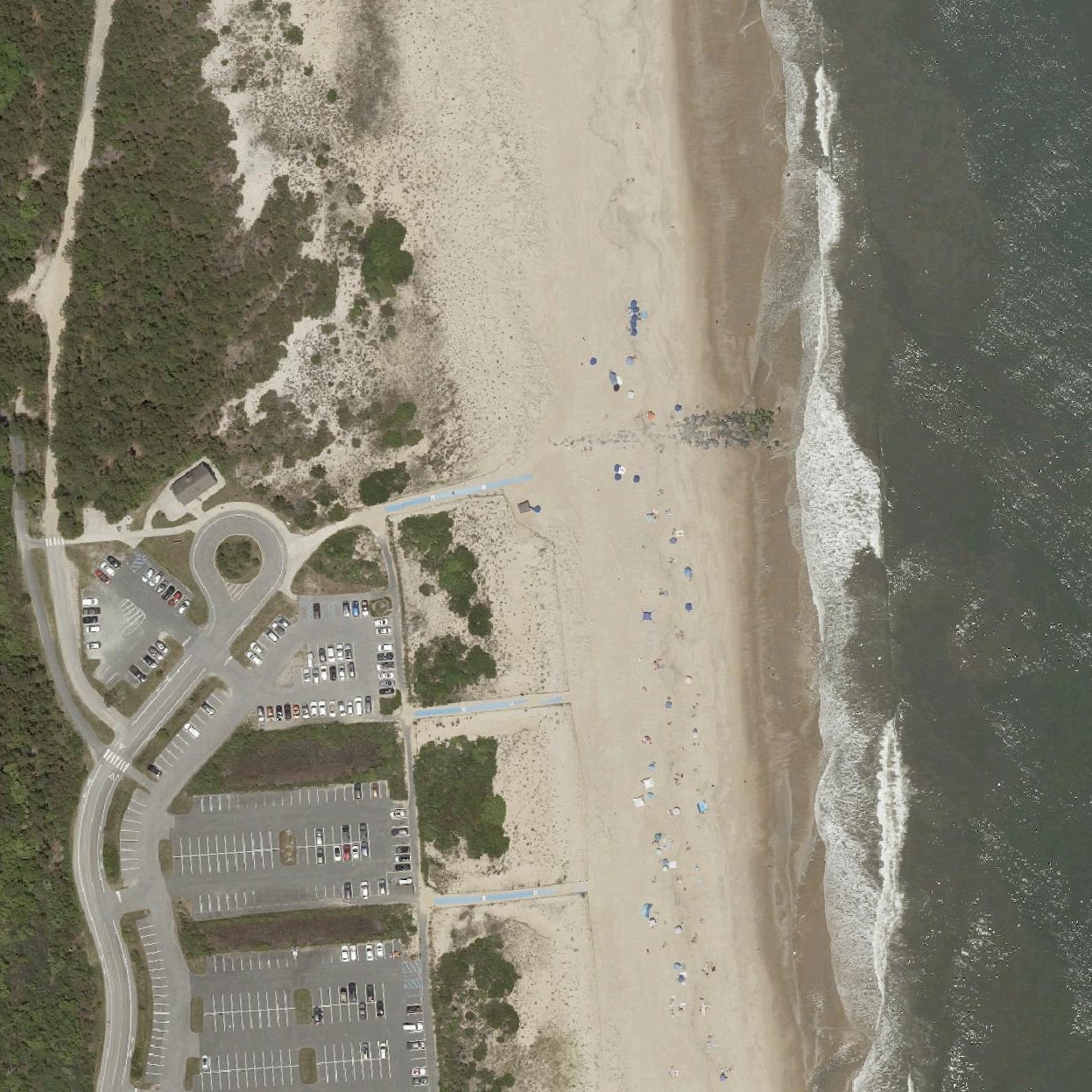 Aerial map of Gordons Pond Beach