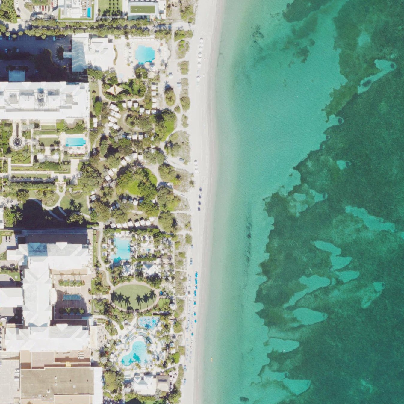 Aerial map of Grand Bay Beach