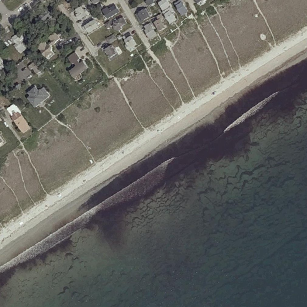 Aerial map of Grand Beach