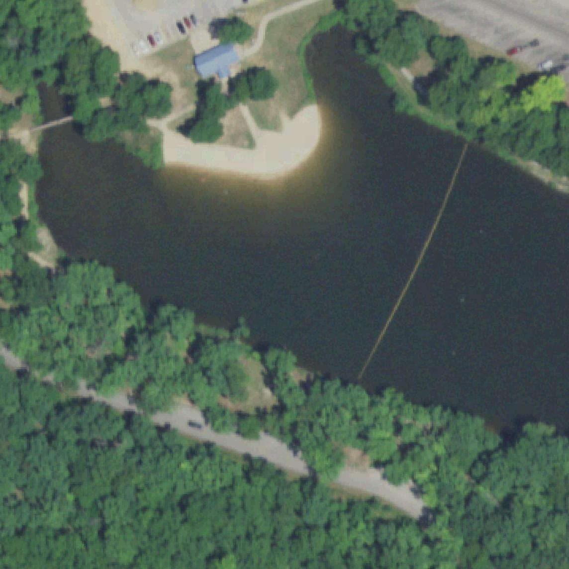 Aerial map of Grand Glaize Beach