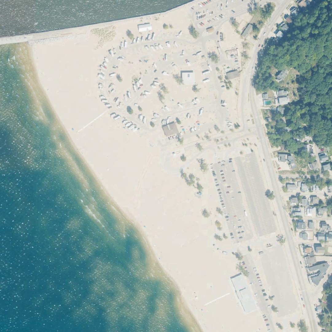 Aerial map of Grand Haven State Park