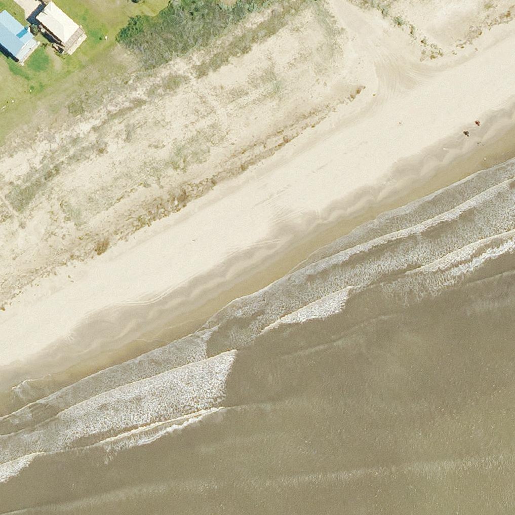 Aerial map of Grand Isle Beach at Aurora Lane