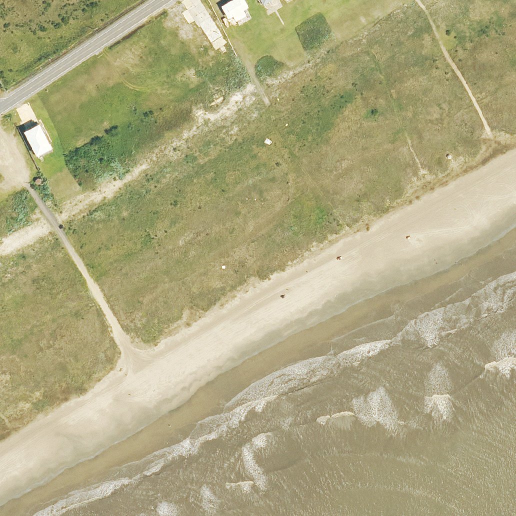 Aerial map of Grand Isle Beach at Humble Lane