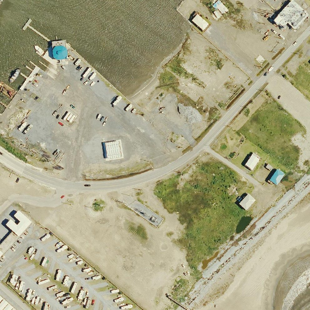 Aerial map of Grand Isle Beach