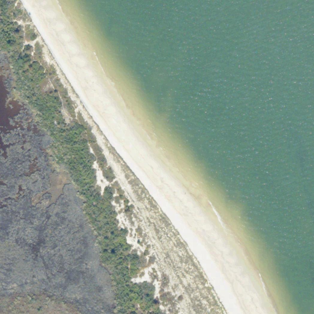 Aerial map of Grandview Beach