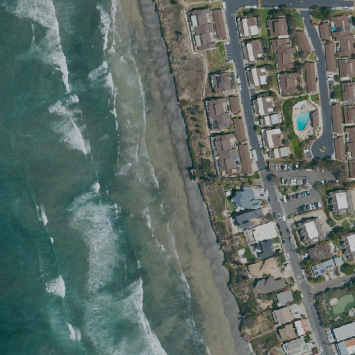 Aerial map of Grandview Surf Beach