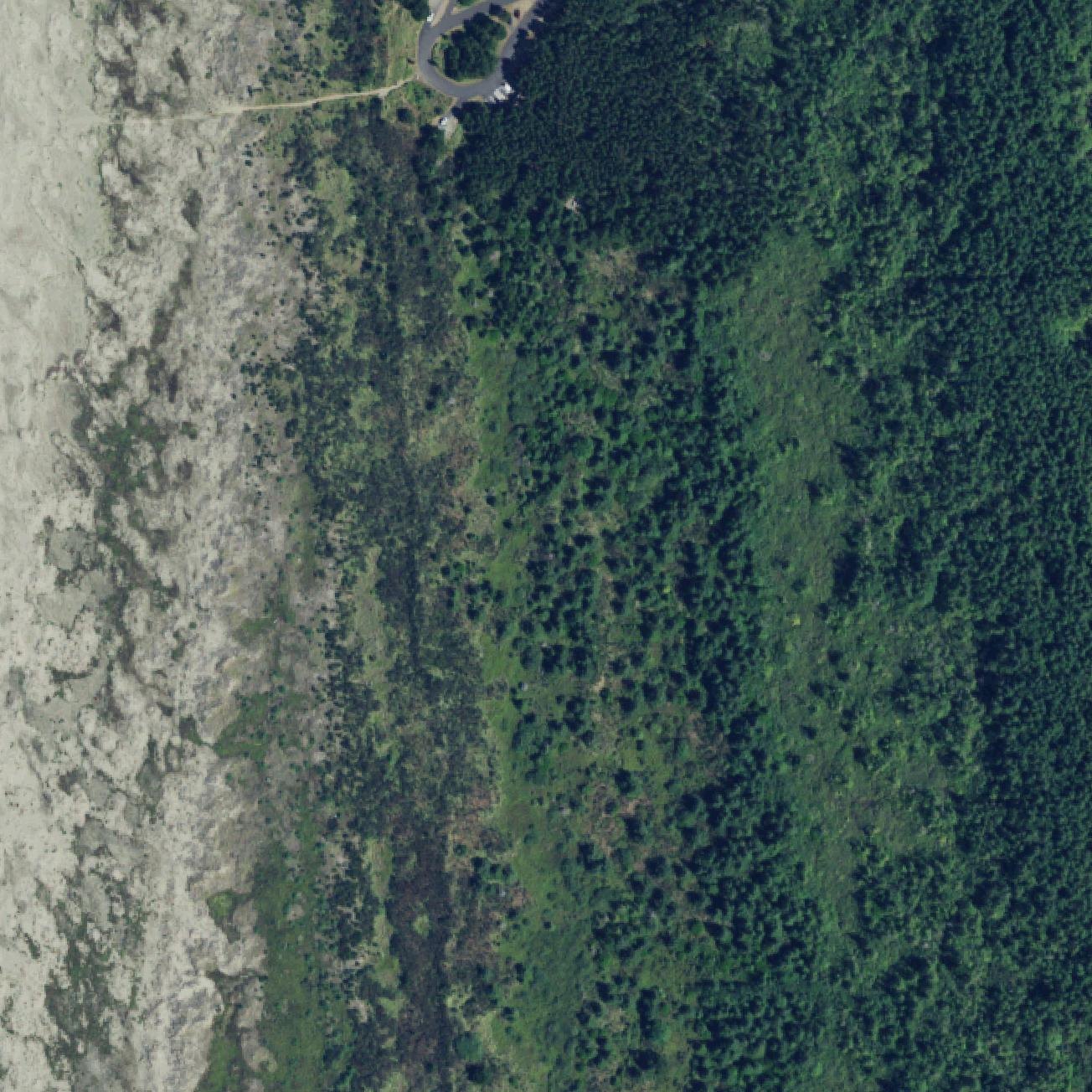 Aerial map of Grayland Beach State Park