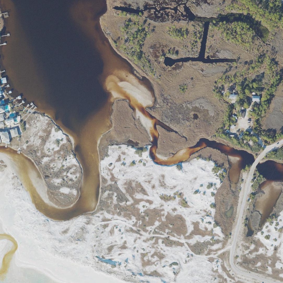 Aerial map of Grayton Beach State Park