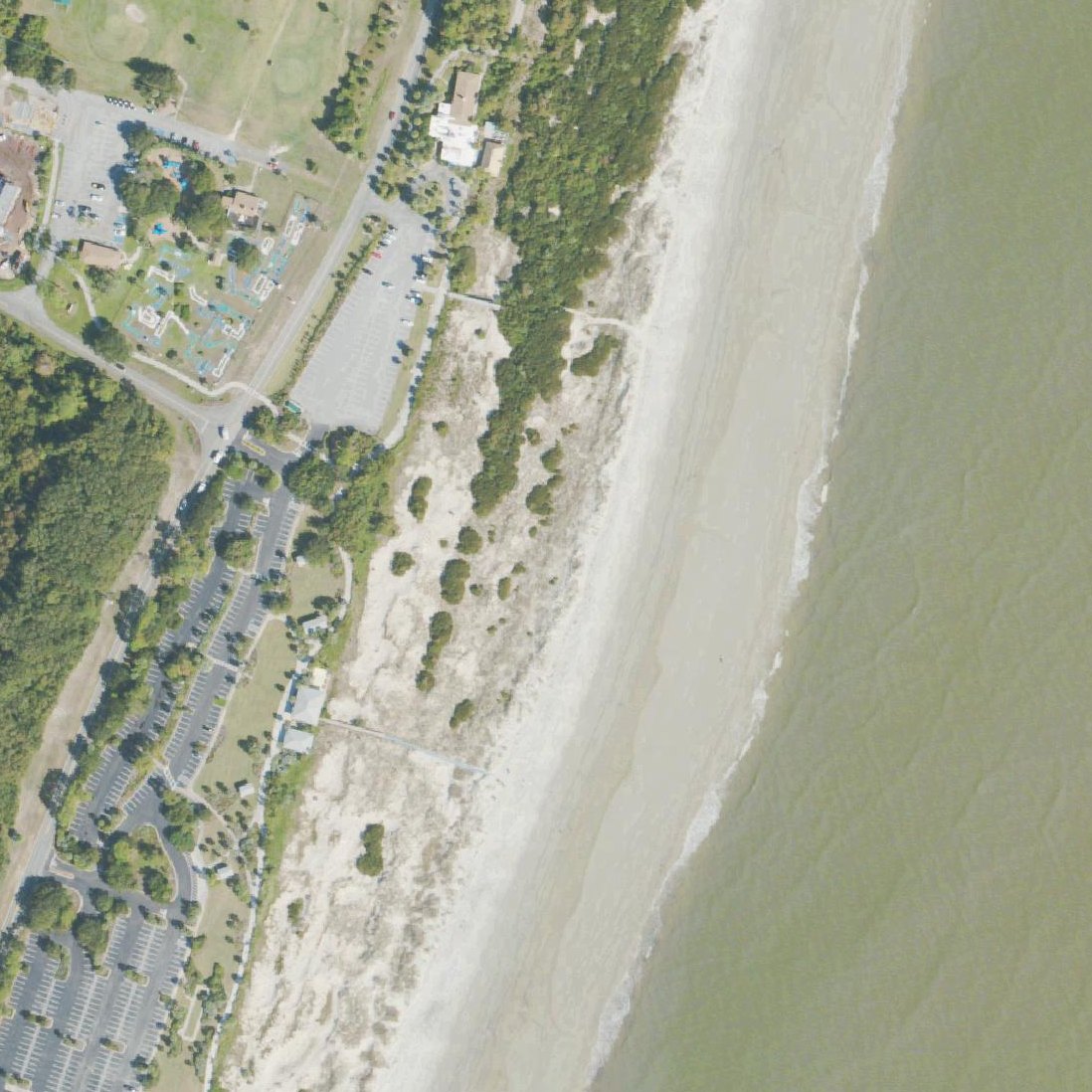 Aerial map of Great Dunes Beach