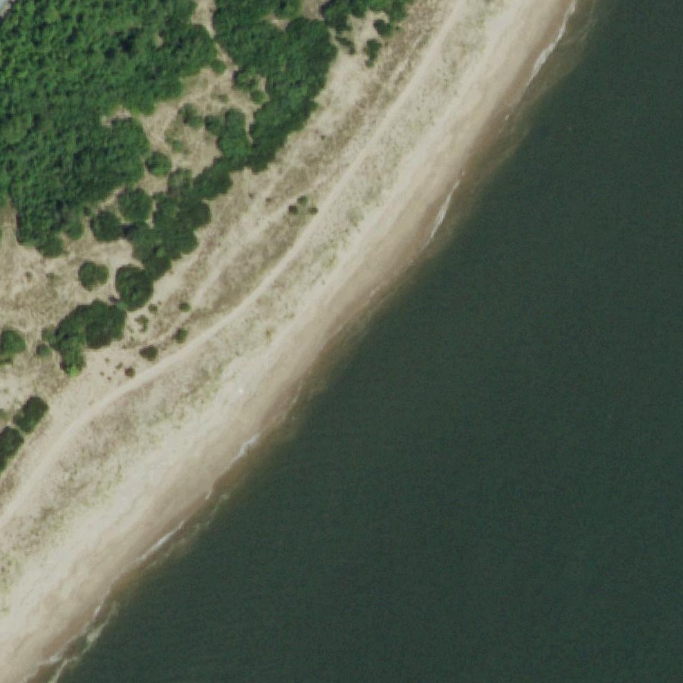 Aerial map of Great Kills Beach
