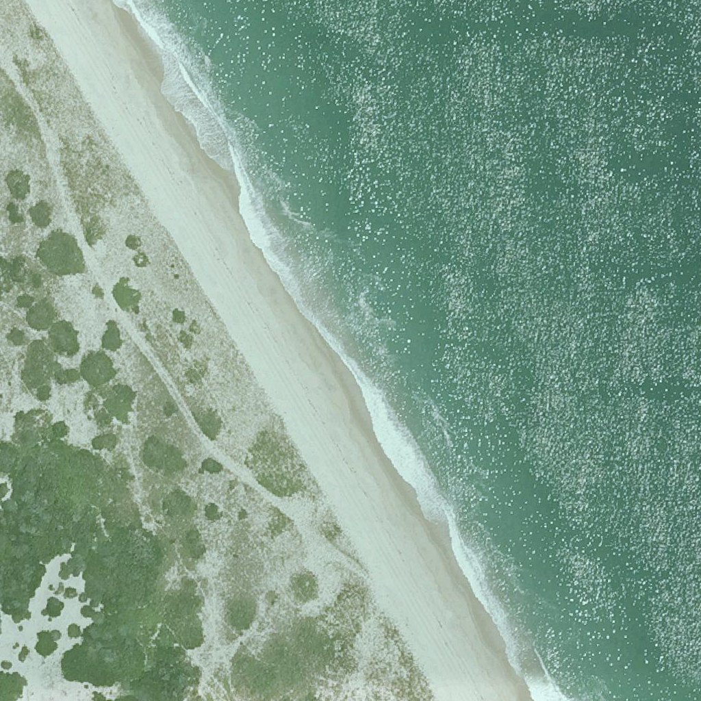 Aerial map of Great Point Beach