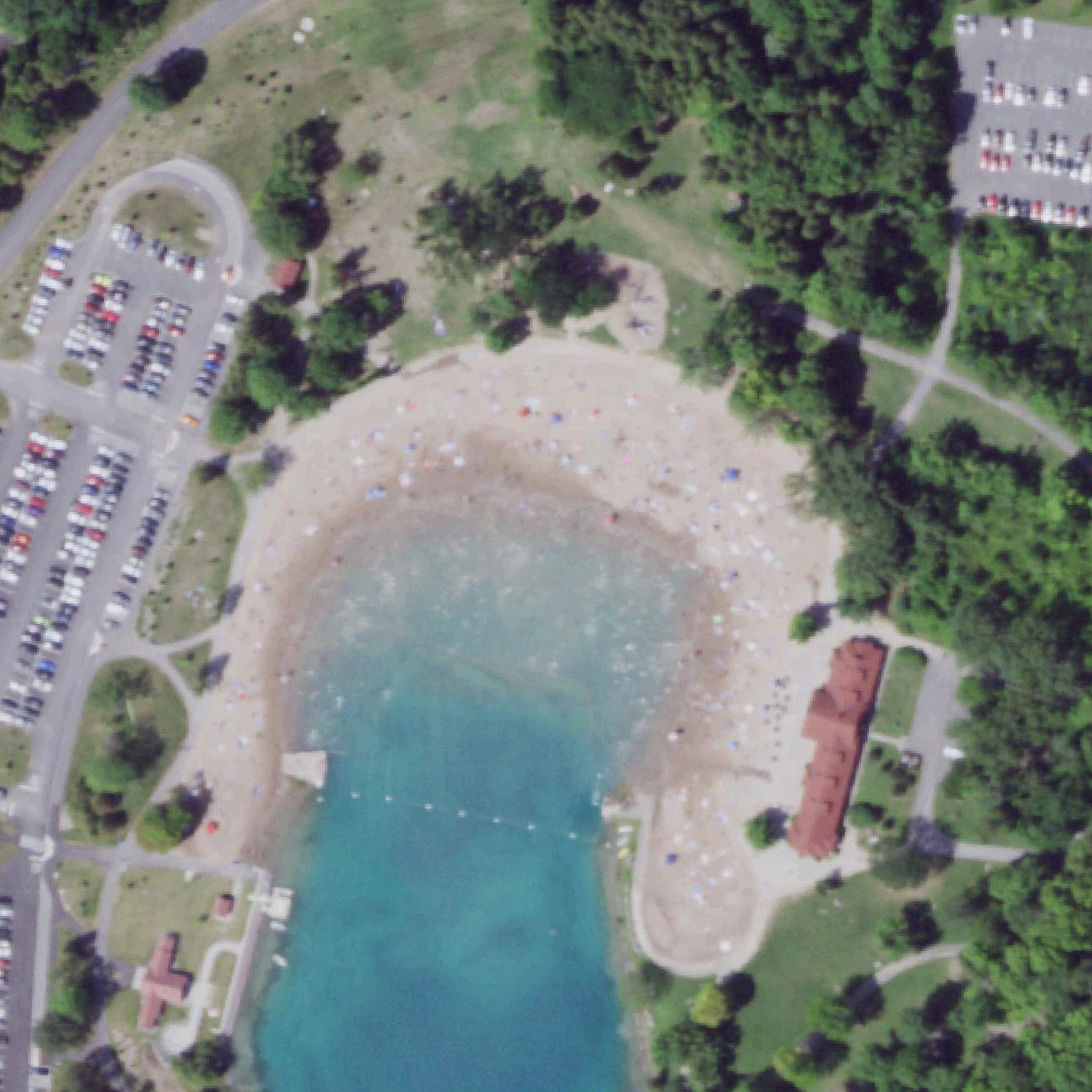 Aerial map of Green Lake Beach