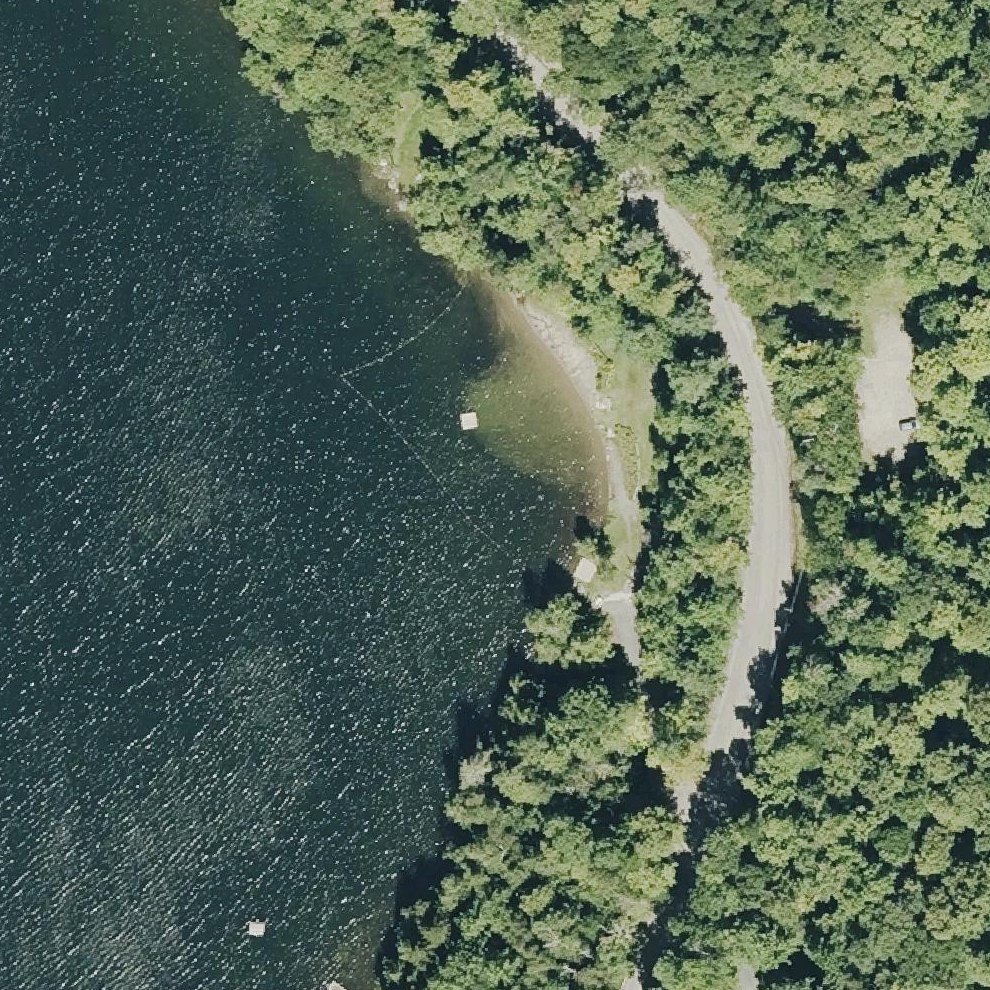 Aerial map of Green Mountain Beach