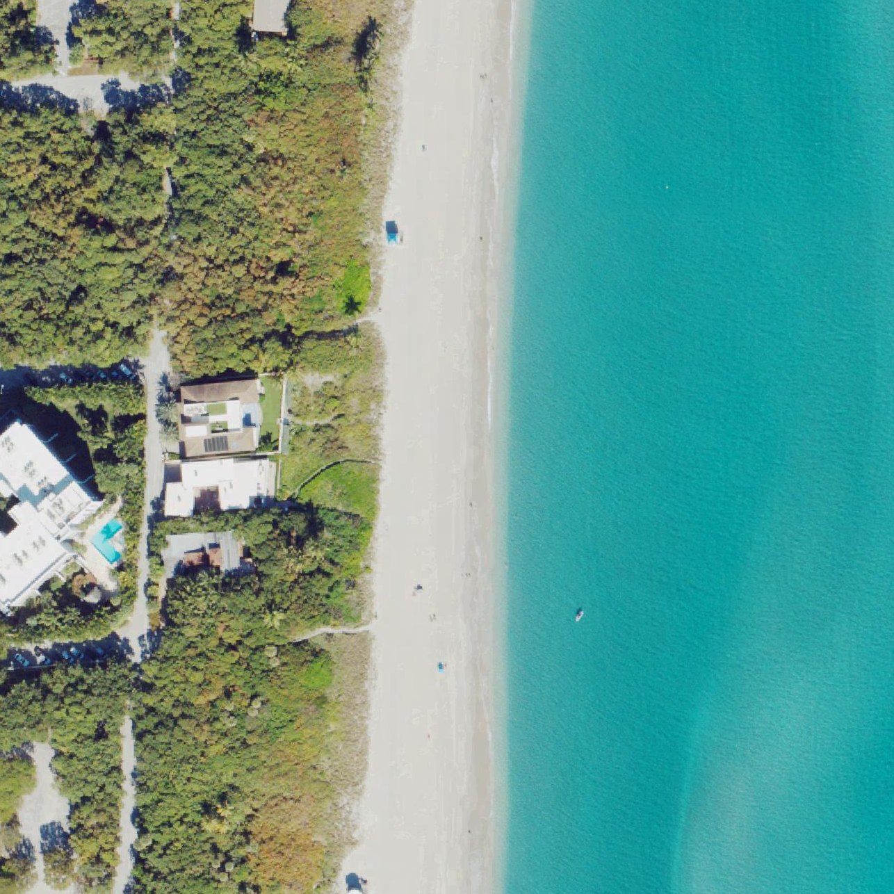 Aerial map of Green Street Beach