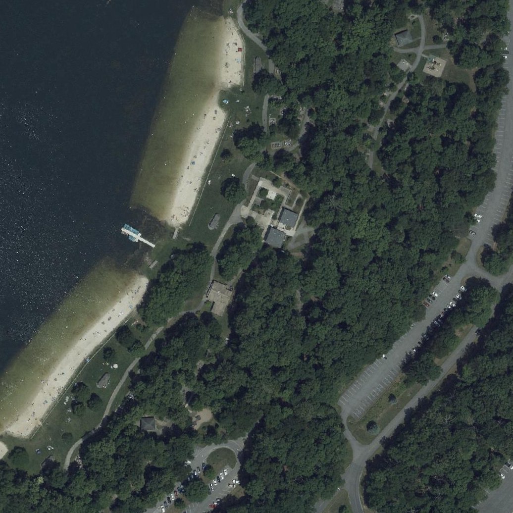 Aerial map of Greenbriar Beach and Swim Area