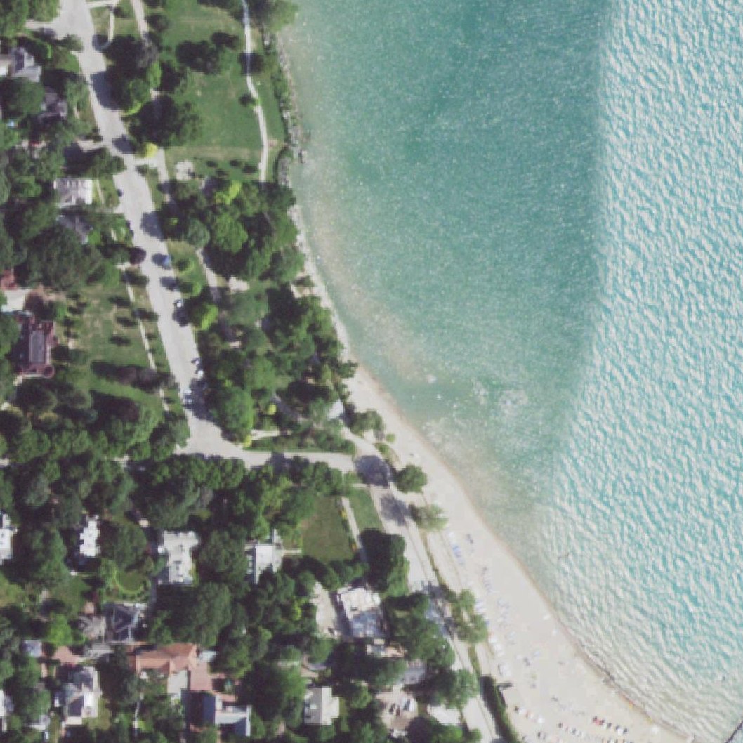 Aerial map of Greenwood Street Beach
