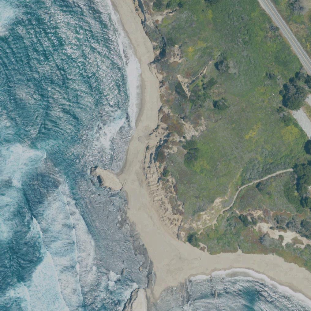 Aerial map of Greyhound Rock Beach