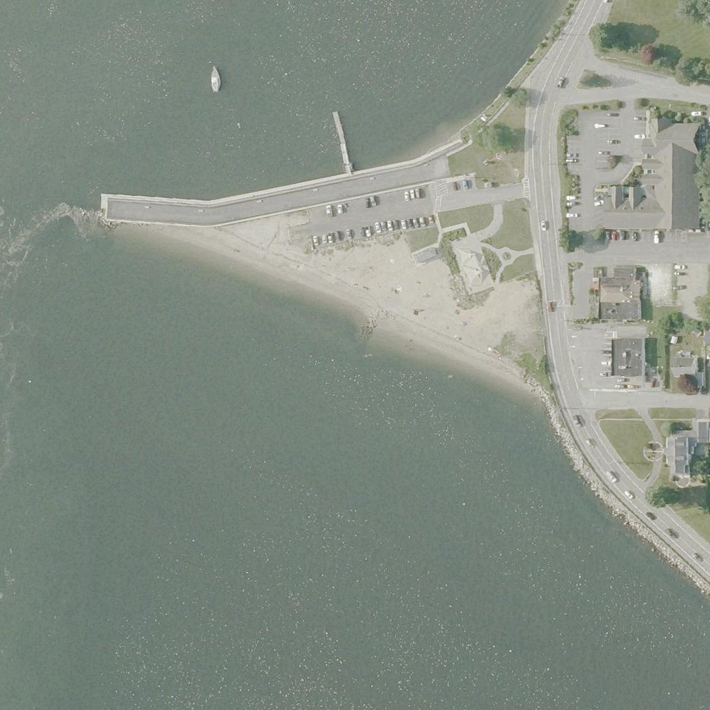 Aerial map of Grinnell's Beach