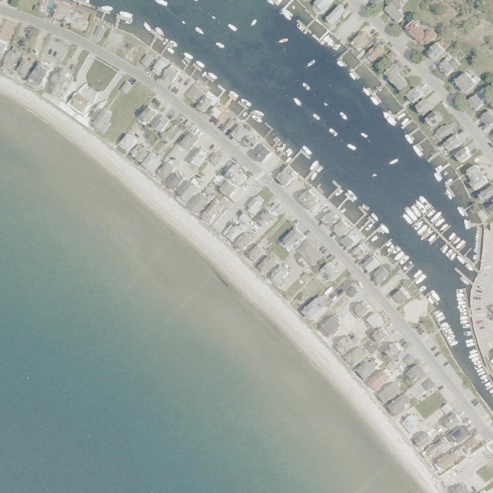 Aerial map of Groton Long Point Main Beach