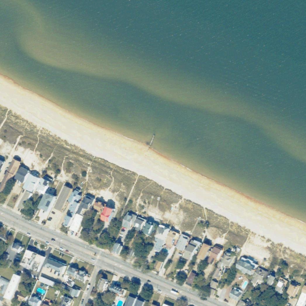 Aerial map of Grove St. Beach Access
