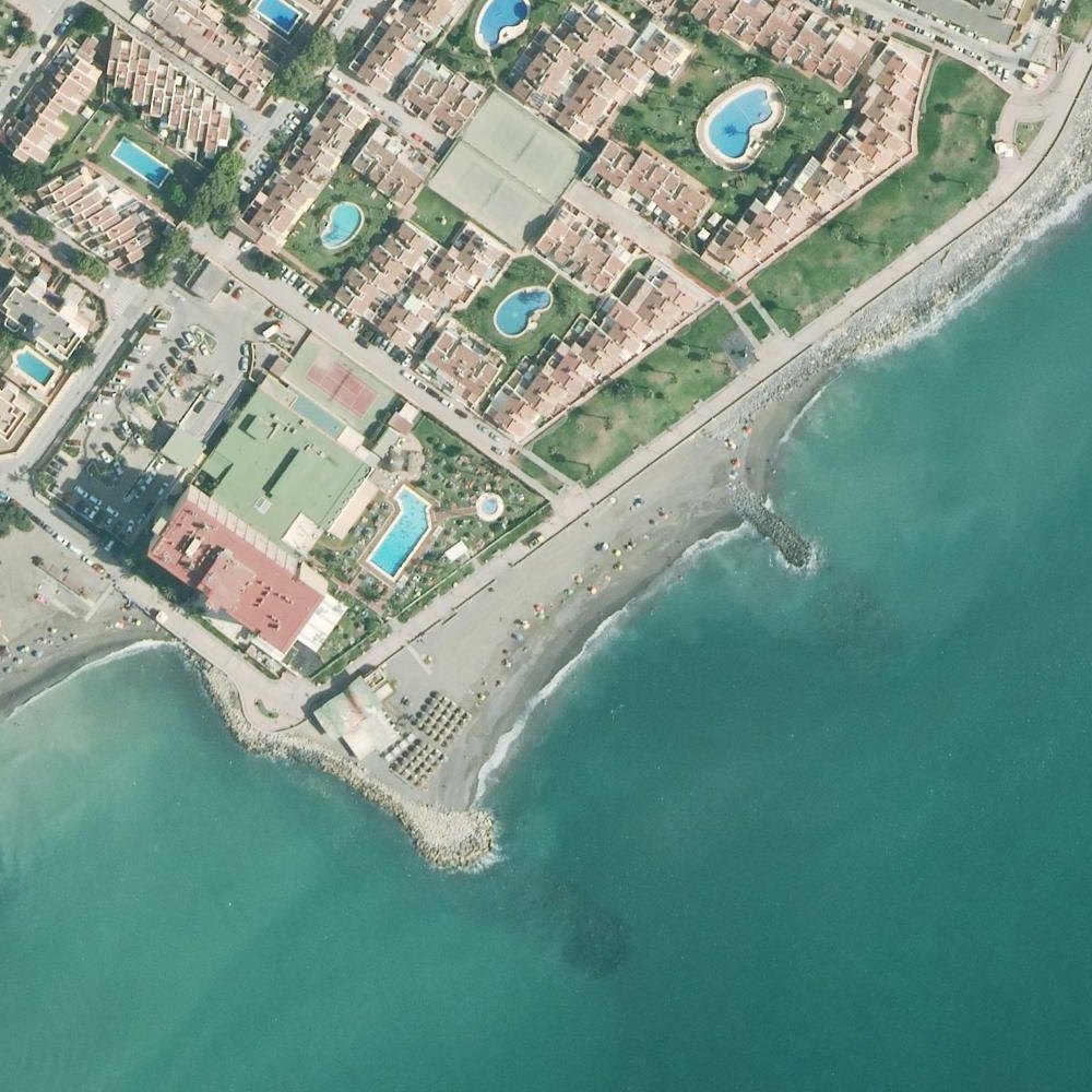 Aerial map of Guadalmar beach
