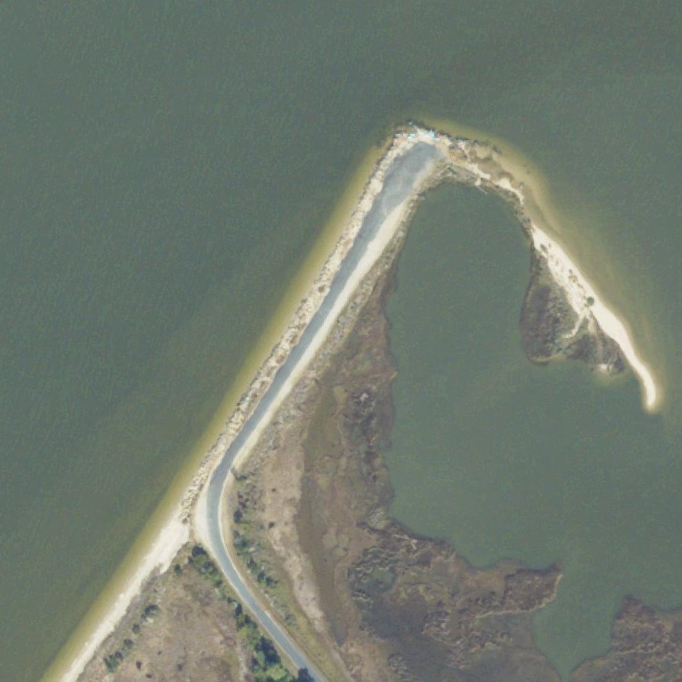 Aerial map of Guard Shore Beach