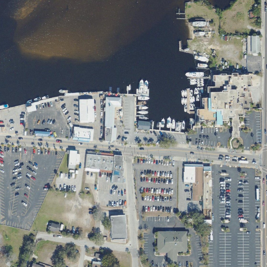 Aerial map of Gulf Coast Boat Tours Tarpon Springs & Clearwater Beach
