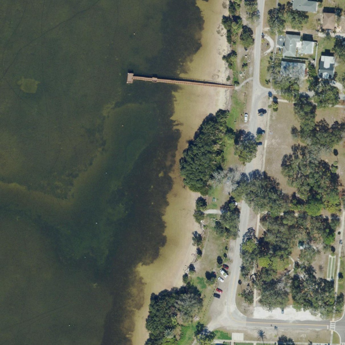 Aerial map of Gulf Shore Park
